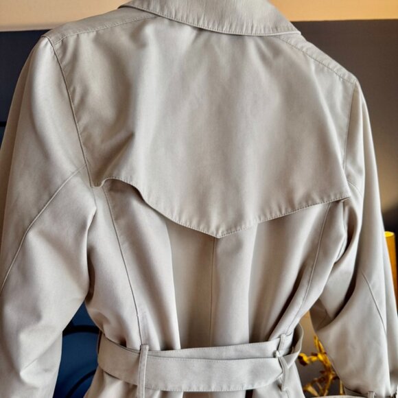 Vintage London Fog Tan Winter Trench Coat Wool Liner - Picture 8 of 14